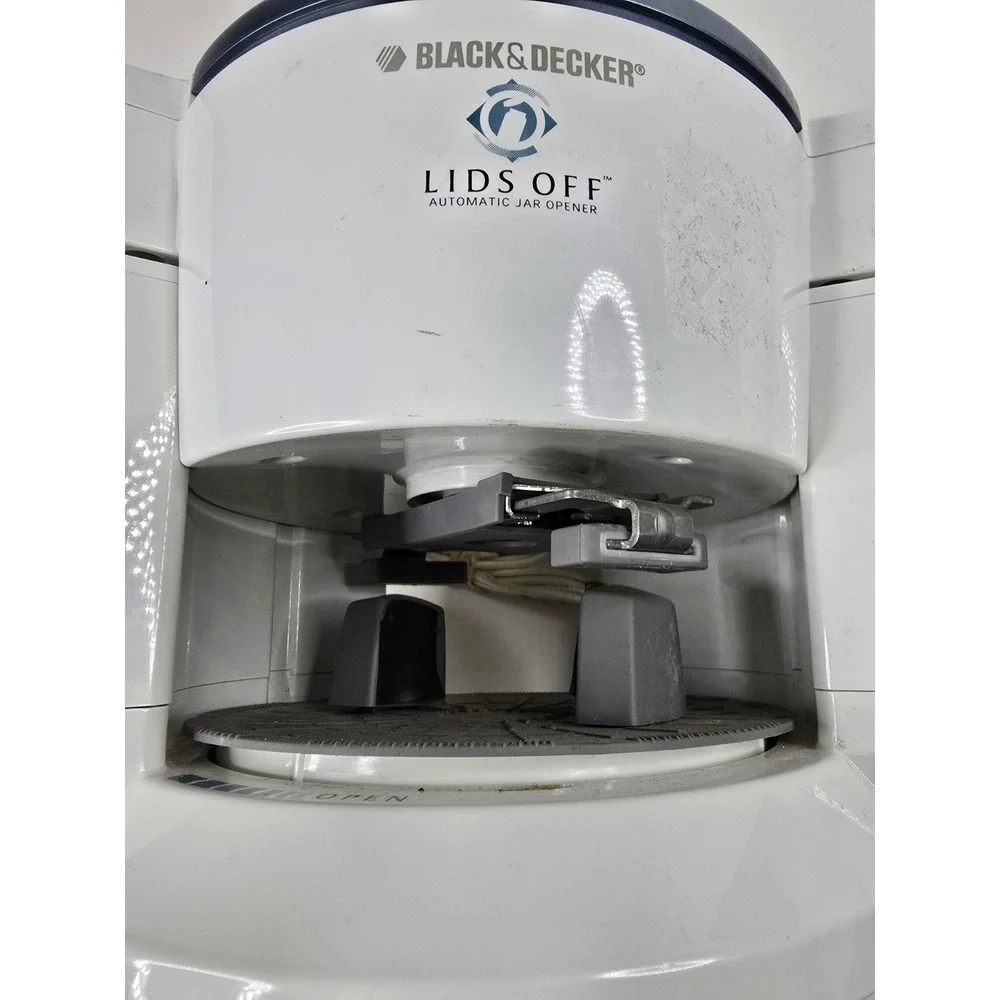 Black & Decker Lids Off Automatic Jar Opener‎ White Model JW200 Kitchen Food
